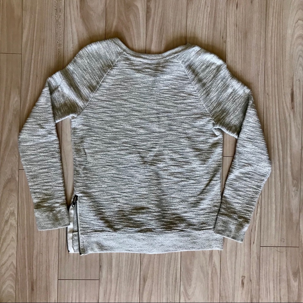 LOFT Metallic Thread Sweatshirt with Side Zip - Picture 4 of 4